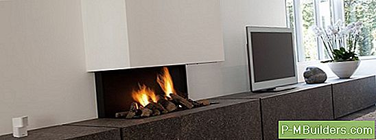 Betegelen Met Een Open Haard Surround