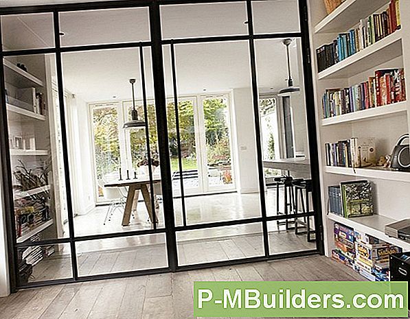 Gebouw Betonnen Muur Boven Andere Materialen
